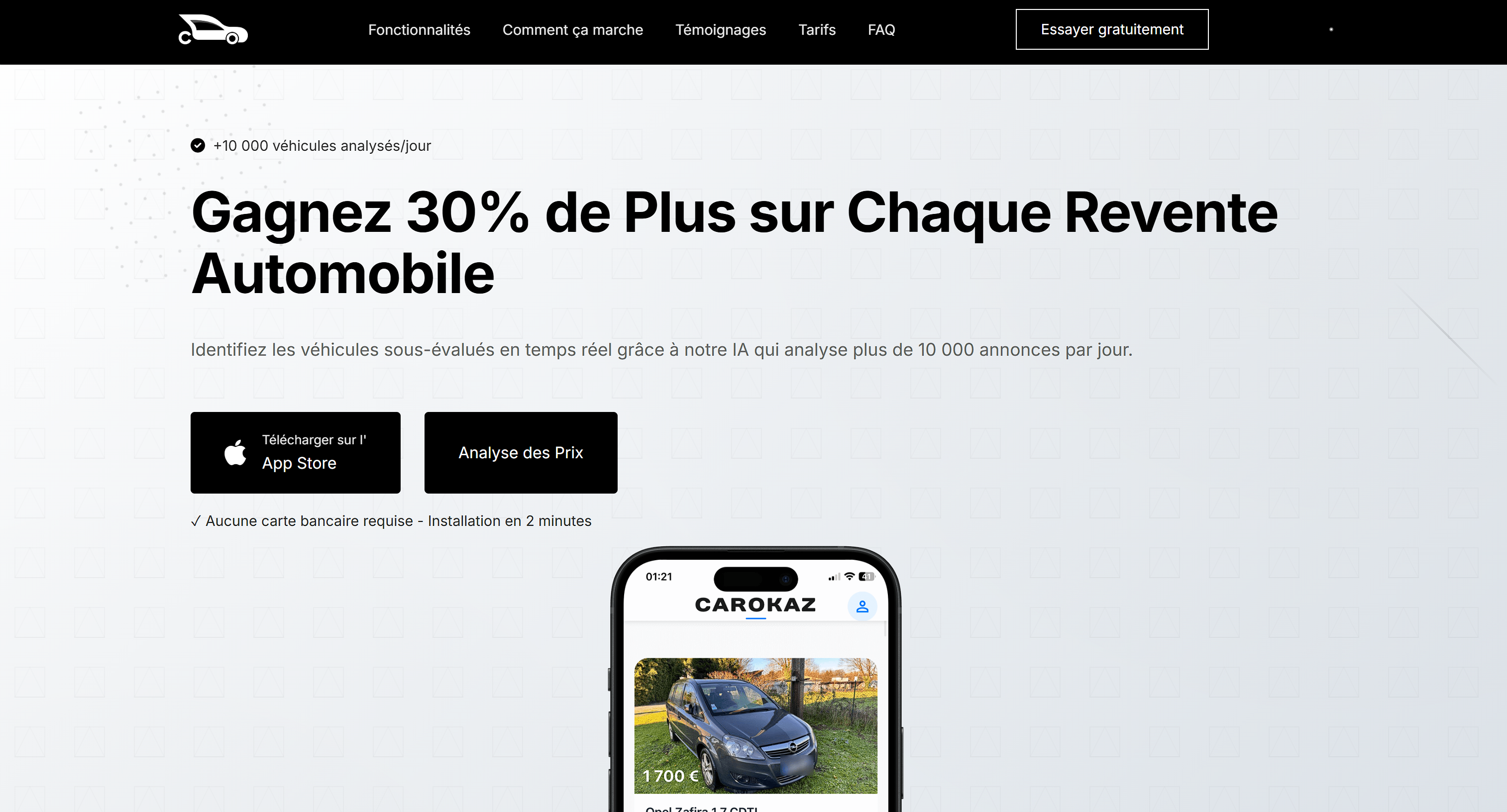 Application mobile pour un SaaS